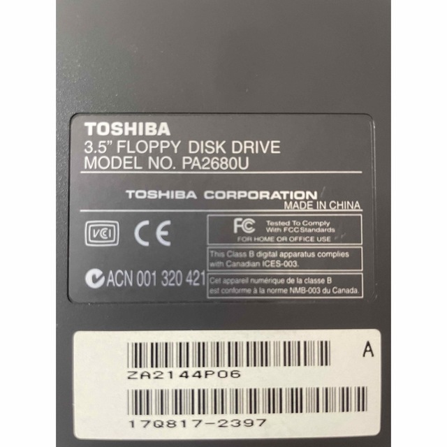 Toshiba 3.5inch Floppy Disk Drive