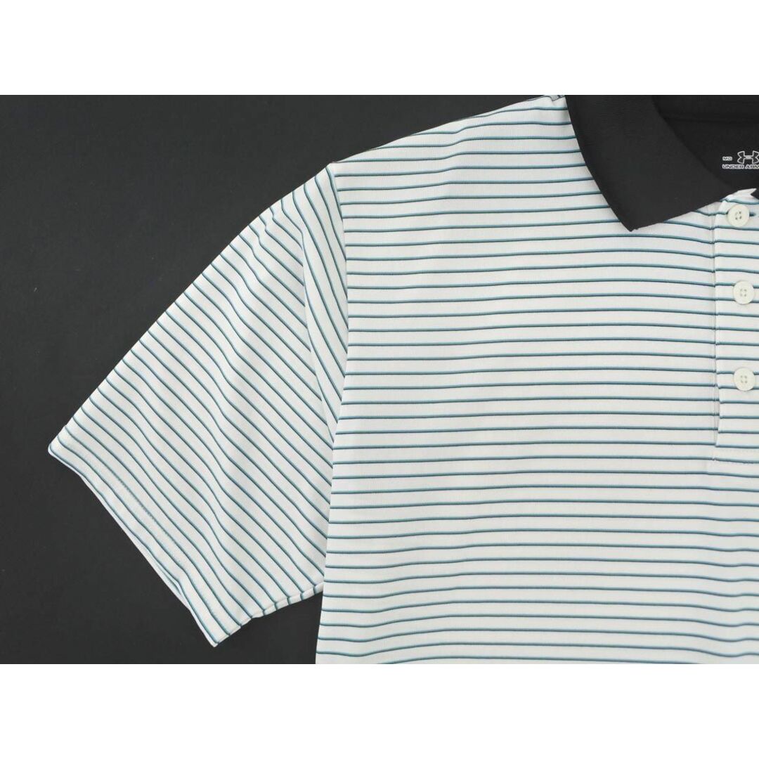 UNDER ARMOUR アンダーアーマー ボーダー ポロシャツ sizeMD/白 ◇ メンズの通販 by ラクマ公式ショップ ブランドリユースABJ|アンダーアーマーならラクマ 土日限定 NIKE ポロ アンダーアーマコンプレッション セット