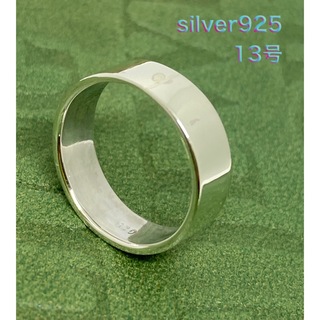 シルバー925 リング　平打ち　シンプル　人気　ワイドKらオ　プレーン　銀　指輪(リング(指輪))