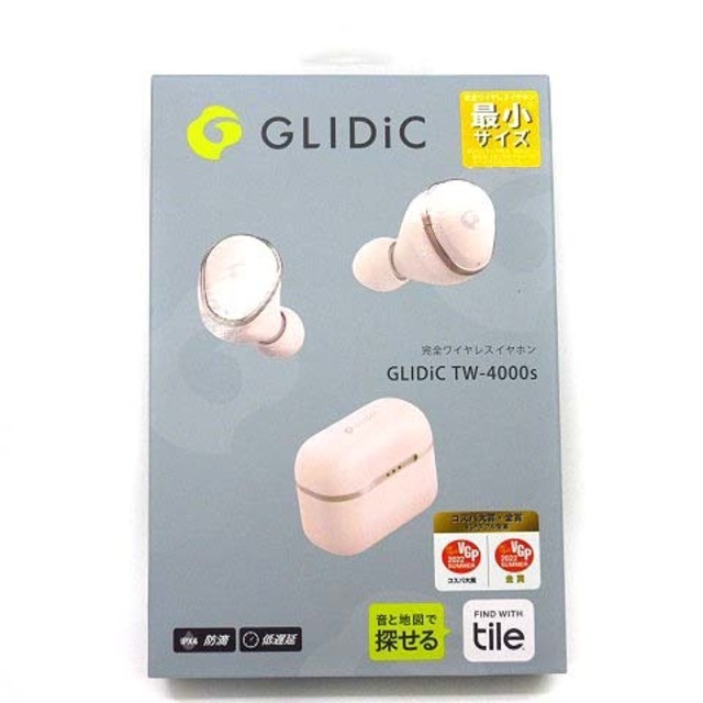 GLIDiC ワイヤレス 完全イヤホン ブルートゥース ピンク TW-4000S