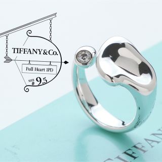 極美品 TIFFANY ティファニー フルハート ダイヤモンド リング 9.5号