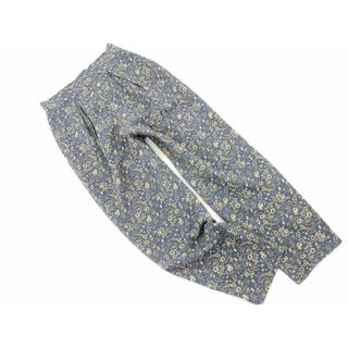 カージュ(Khaju)のKhaju カージュ 花柄 ワイド パンツ size27/青 ■■ レディース(その他)