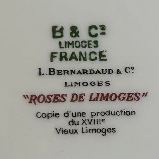 フランス製 Limoges ROSE DE LIMOGESデザートプレート ペアの通販 by