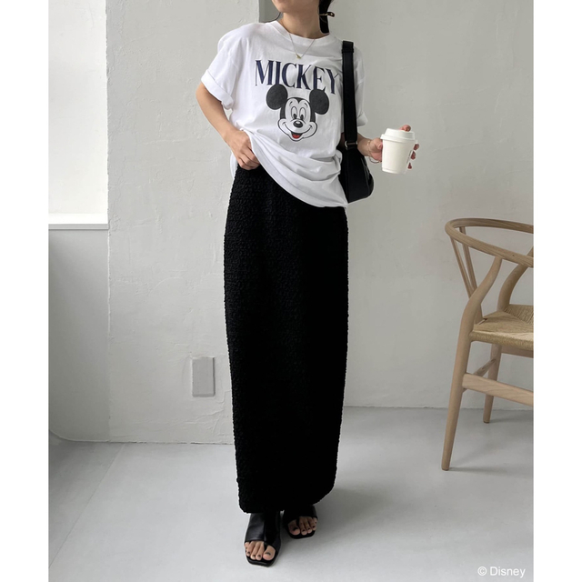 CAPRICIEUX LE'MAGE(カプリシューレマージュ)のCAPRICIEUX LEMAGE   MICKEY Tシャツ (白) レディースのトップス(シャツ/ブラウス(半袖/袖なし))の商品写真