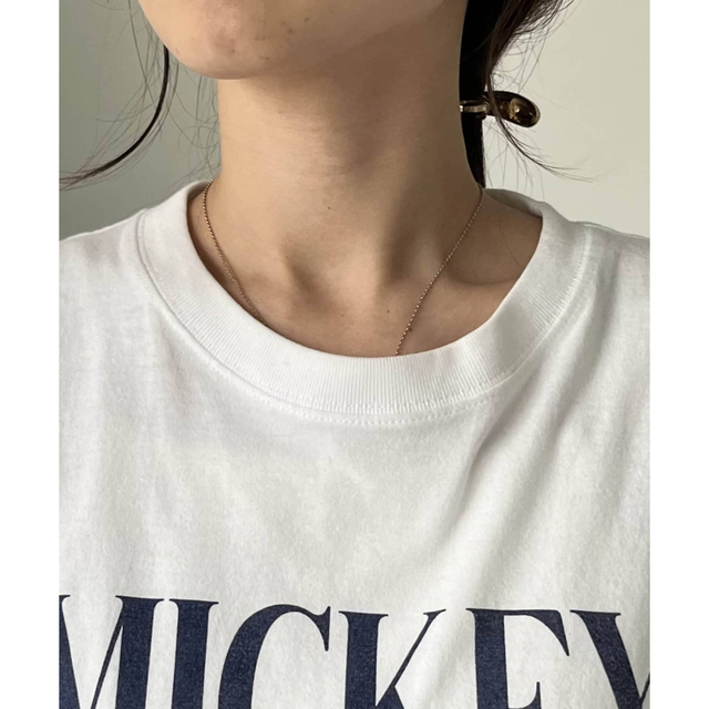 CAPRICIEUX LE'MAGE(カプリシューレマージュ)のCAPRICIEUX LEMAGE   MICKEY Tシャツ (白) レディースのトップス(シャツ/ブラウス(半袖/袖なし))の商品写真