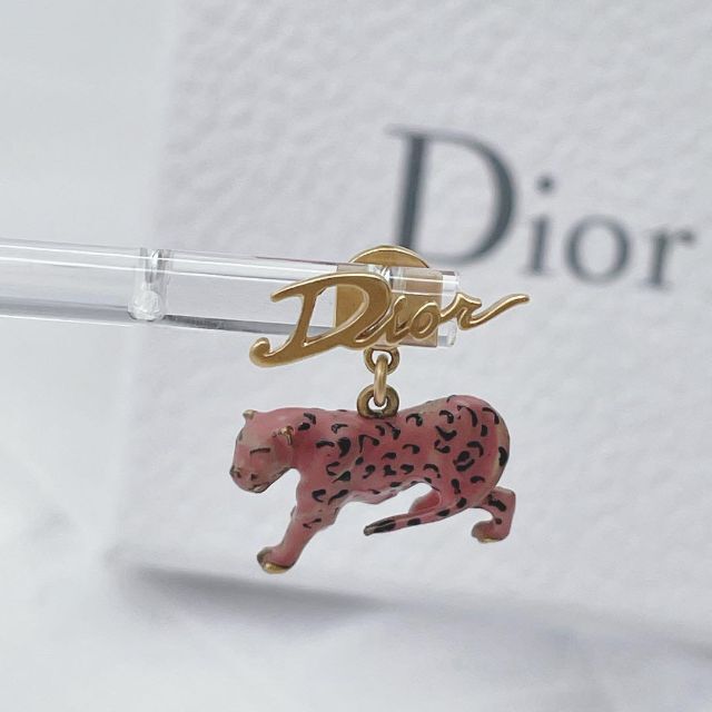 ✨希少✨ Dior ピアス 片耳用 Dチャームポップ レオパード ゴールド | フリマアプリ ラクマ