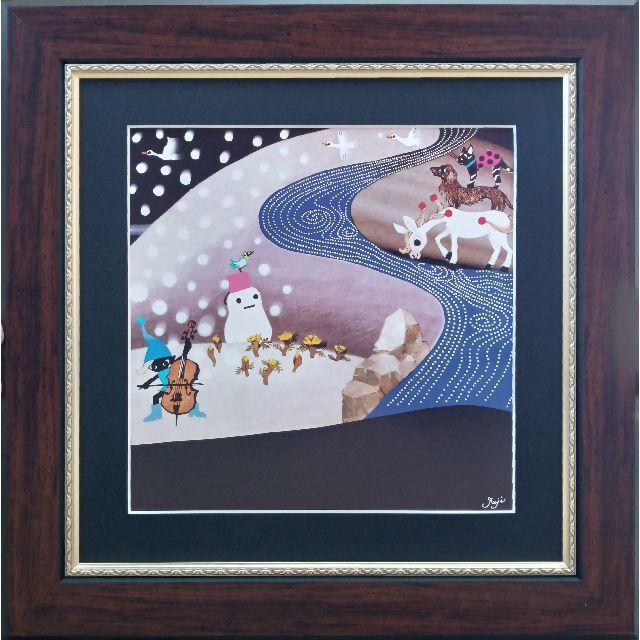 □美品□ ブラウン額入りポスター⑭ 藤城清治の通販 by ブンバ's Shop
