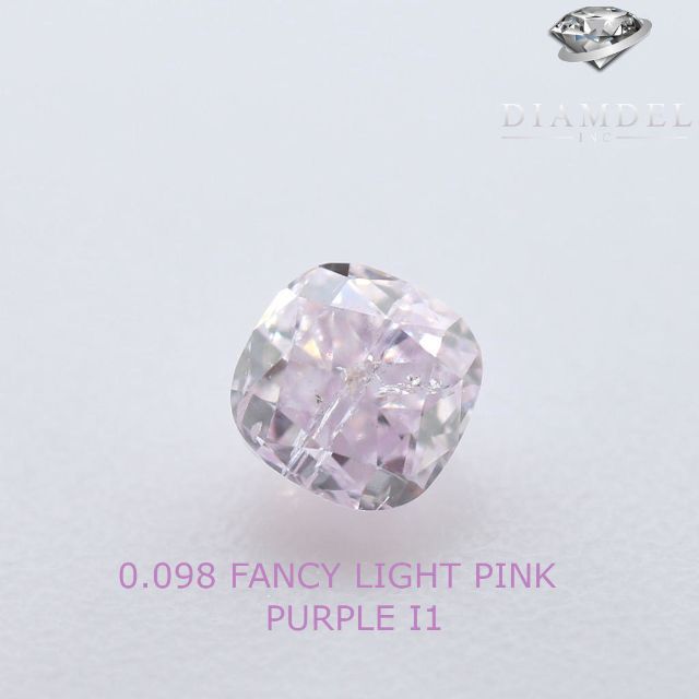 パープルダイヤモンドルース/F.L.PINK PURPLE/ 0.098 ct.