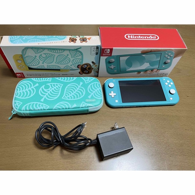 NINTENDO SWITCH LITE 充電器・箱付き　ターコイズ　任天堂