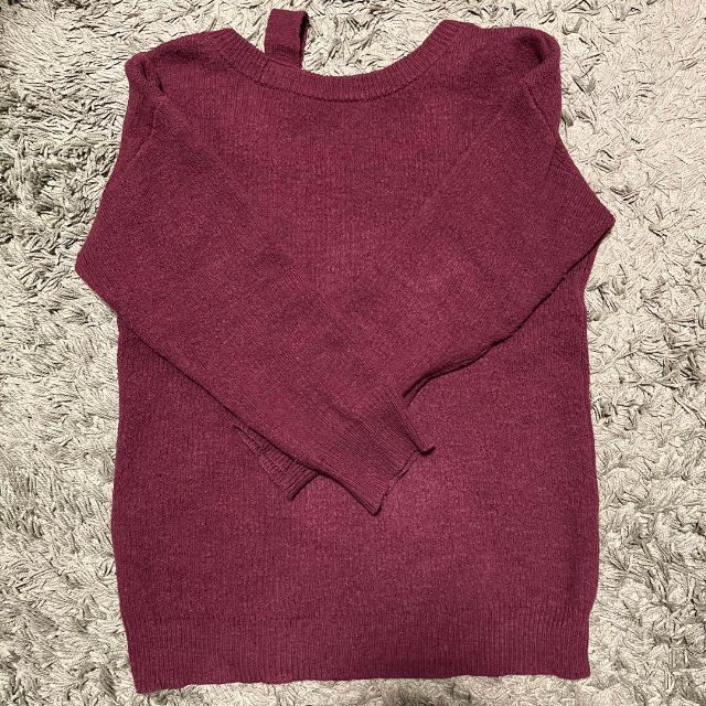 6 (ROKU)(ロク)の6 ROKU  ロク  SHOULDER 2HOLE KNIT  ニット レディースのトップス(ニット/セーター)の商品写真