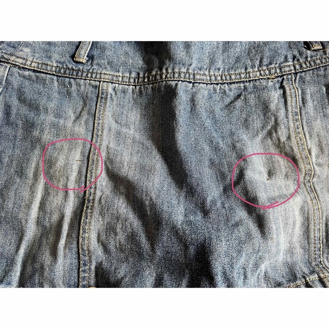 デニムミニスカート レディースのスカート(ミニスカート)の商品写真