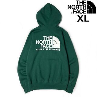 ザノースフェイス(THE NORTH FACE)のノースフェイス THROWBACK パーカー US限定(XL)緑 181130(パーカー)