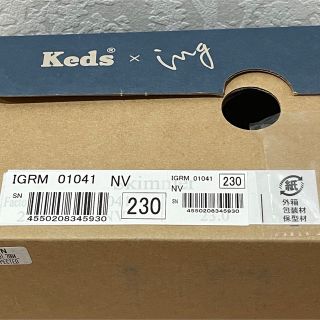 新品】23cm イング ing keds コラボ スニーカー 水玉 ネイビーの通販