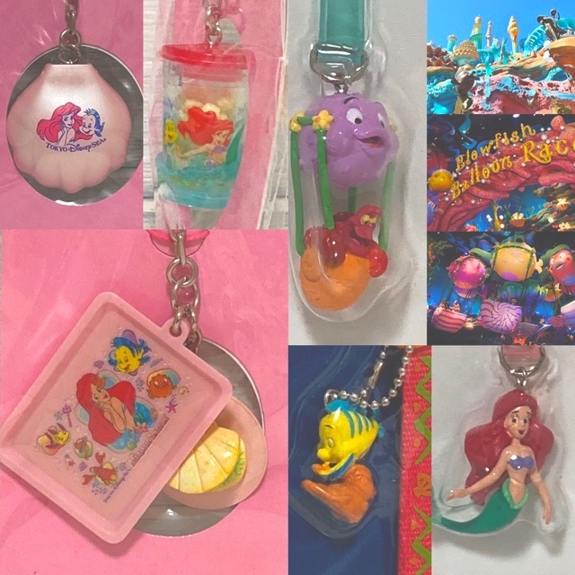 ディズニーシー アリエル マーメイドラグーン ストラップ まとめ売り 8