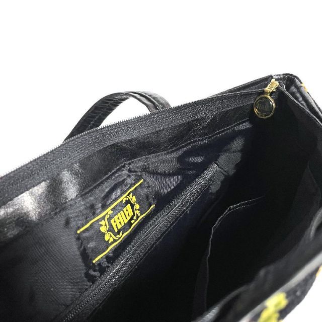 FEILER(フェイラー)のフェイラー トートバッグ ハンドバッグシュニール織 アネモネ ブラック 合成皮革 レディースのバッグ(トートバッグ)の商品写真
