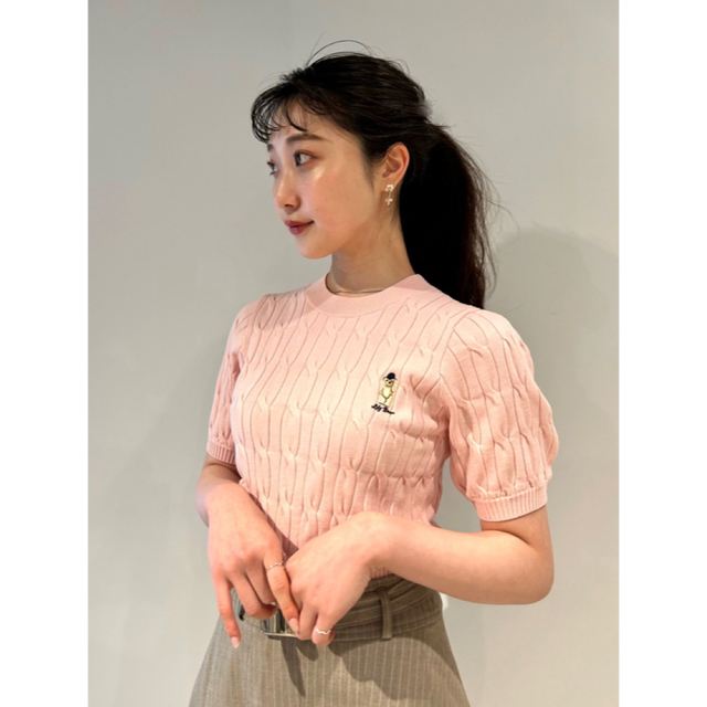 オンライン公式店 【新品】リリーブラウン リリーベアケーブルニット