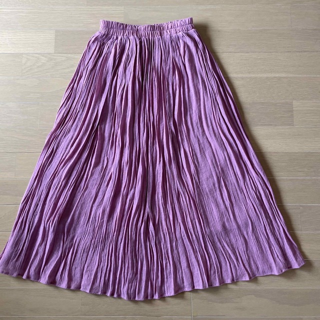 シアー　ギャザーフレア　スカート レディースのスカート(ロングスカート)の商品写真