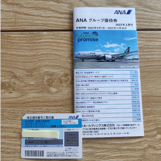 ANA 株主優待　1枚　グループ優待　1冊 チケットの乗車券/交通券(航空券)の商品写真