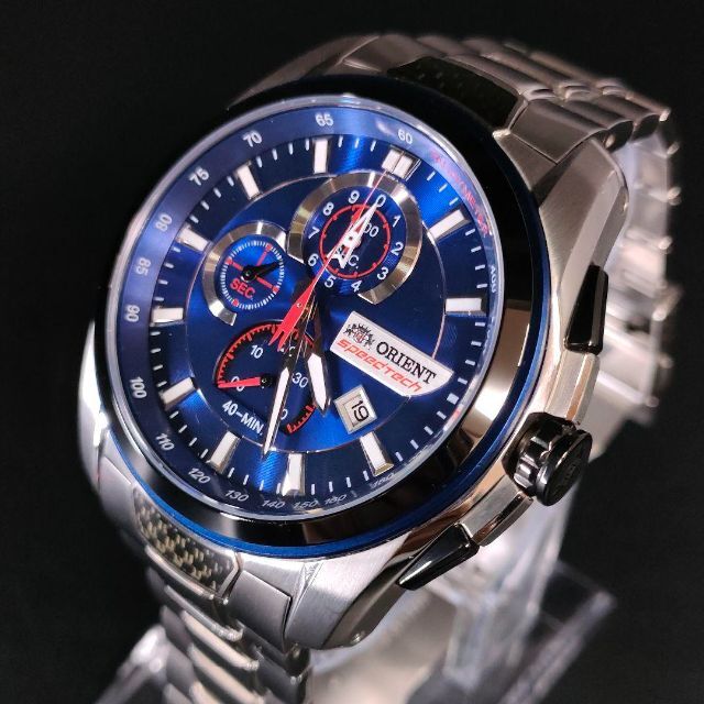 【値下げ】オリエント腕時計オリエントスター WZ0081FH 文字盤ブルー稼働品
