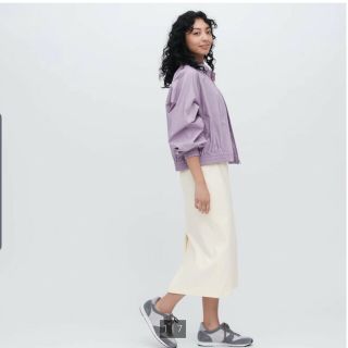 ユニクロ(UNIQLO)の【完売品】デニム ジャージー ナロー スカート(ロングスカート)