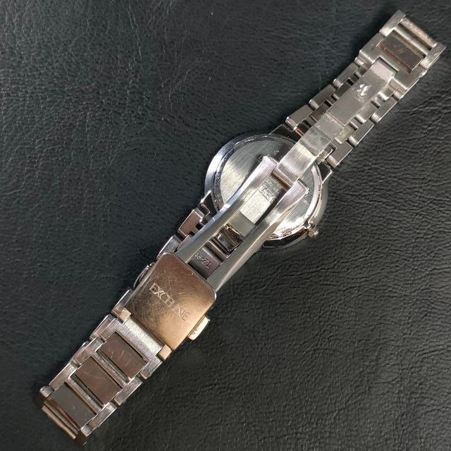 極美品【稼働品】SEIKO　セイコーエクセリーヌ　4J40　グレー　シルバーQZ