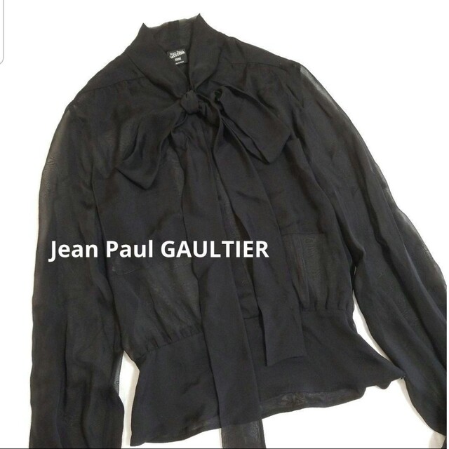 Jean Paul GAULTIER シルク リボン タイ ブラウス イタリア製