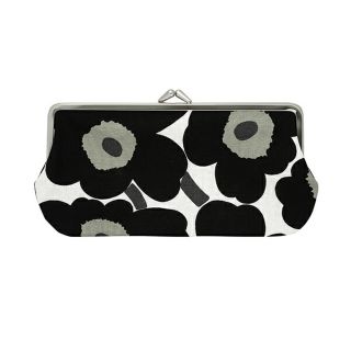 マリメッコ(marimekko)の新品 マリメッコ Marimekko ポーチ ミニウニッコ がま口ポーチ ホワイト/ブラック(ポーチ)