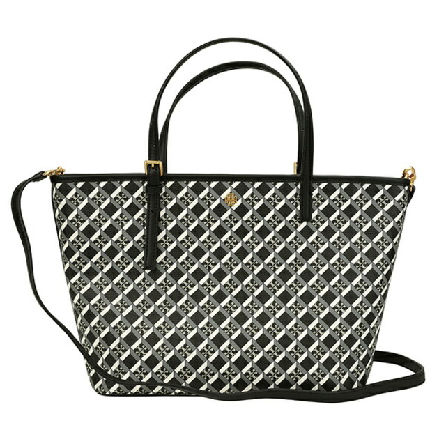 Tory Burch(トリーバーチ)の新品 トリーバーチ TORY BURCH ハンドバッグ ジオ ロゴ ブラック レディースのバッグ(ハンドバッグ)の商品写真