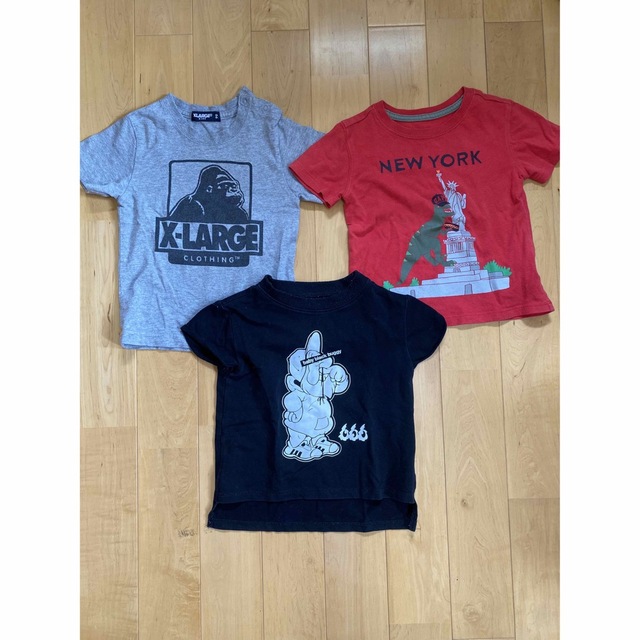 XLARGE(エクストララージ)のXLARGE GAP babyblackbuggy キッズ/ベビー/マタニティのキッズ服男の子用(90cm~)(Tシャツ/カットソー)の商品写真