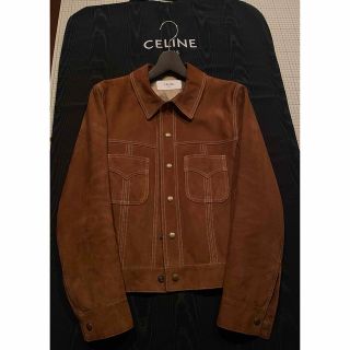 CELINE セリーヌ　20SS 羊革　セブンティーズ　レザージャケット