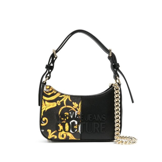 VERSACE JEANS COUTURE ショルダーバッグ バロック ブラックの通販 by