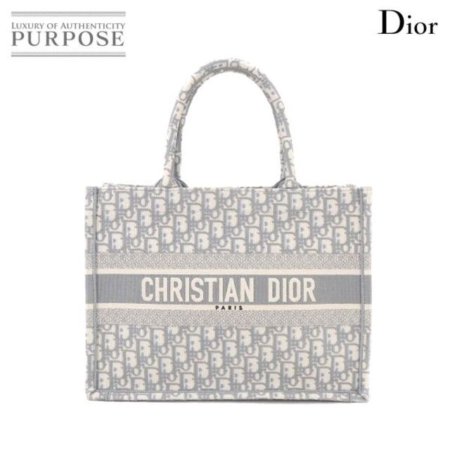 Christian Dior - 未使用 展示品 クリスチャン ディオール Christian Dior オブリーク ブック トート ミディアム バッグ キャンバス グレー VLP 90189419