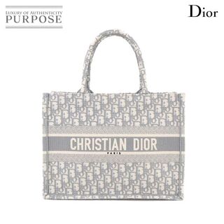 クリスチャンディオール(Christian Dior)の未使用 展示品 クリスチャン ディオール Christian Dior オブリーク ブック トート ミディアム バッグ キャンバス グレー VLP 90189419(トートバッグ)