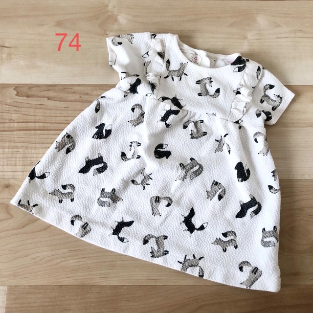 ZARA KIDS(ザラキッズ)のZARA ベビー　ワンピース　74 キッズ/ベビー/マタニティのベビー服(~85cm)(ワンピース)の商品写真