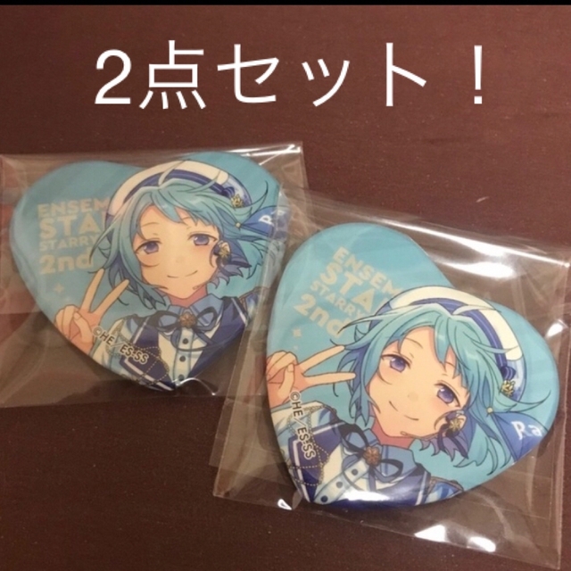 あんスタ 紫乃 創 2周年 とるパカ ハート缶バッジ | フリマアプリ ラクマ