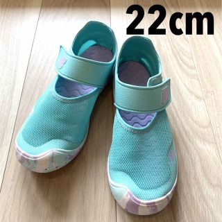 ニューバランス(New Balance)の【美品】ニューバランス　サンダル　ウォーターシューズ　ミント　22cm(サンダル)