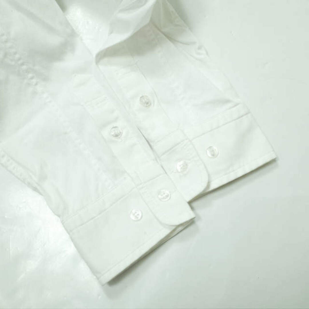 BEAMS BOY(ビームスボーイ)のBEAMS BOY ビームスボーイ 日本製 OXFORD BD SHIRTS ロゴ刺繍 オックスフォードボタンダウンシャツ 13-11-0466-202 ONE SIZE ホワイト 長袖 ピンオックス トップス【中古】【BEAMS BOY】 レディースのトップス(シャツ/ブラウス(長袖/七分))の商品写真