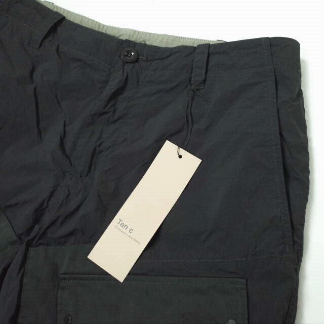 TEN-C テンシー 22AW イタリア製 GARMENT DYED NYLON CARGO PANTS