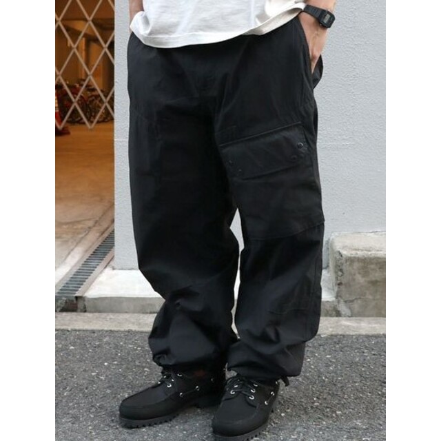 TEN-C テンシー 22AW イタリア製 GARMENT DYED NYLON CARGO PANTS