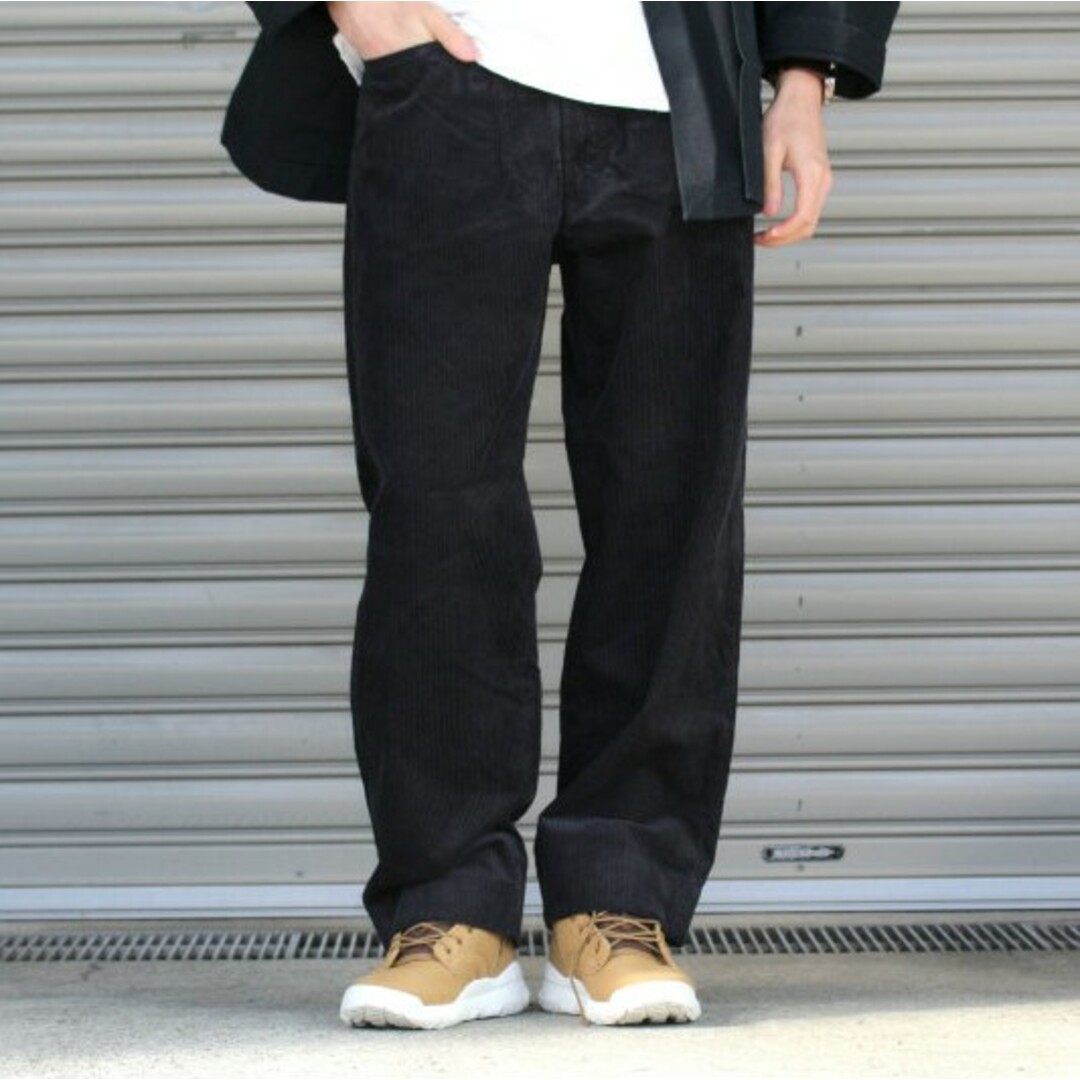 UNUSED(アンユーズド)のUNUSED アンユーズド 16AW 日本製 corduroy baggy pants コーデュロイバギーパンツ UW0544 2 ブラック ワイド 5ポケット ボトムス【中古】【UNUSED】 メンズのパンツ(その他)の商品写真