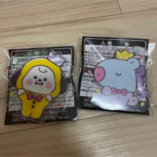 ビーティーイシビル(BT21)のBTS BT21 アクリルバッジ CHIMMY ジミン MANG ジェイホープ(アイドルグッズ)