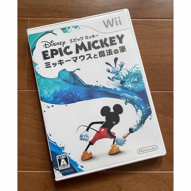 Disney(ディズニー)のディズニー エピックミッキー ～ミッキーマウスと魔法の筆～ Wii エンタメ/ホビーのゲームソフト/ゲーム機本体(家庭用ゲームソフト)の商品写真