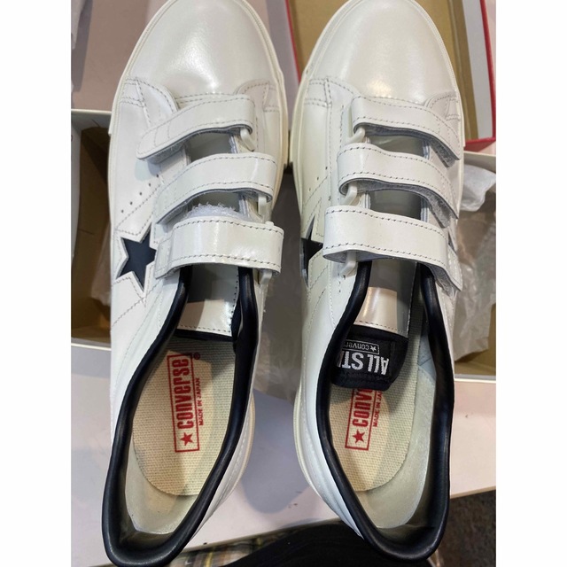 CONVERSE(コンバース)の日本製 コンバース ワンスター ベルクロ 白×黒 29センチ 新品 メンズの靴/シューズ(スニーカー)の商品写真