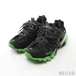 バレンシアガ(Balenciaga)のTrack Trainers Glow スニーカー ラバー ブラック グリーン(スニーカー)