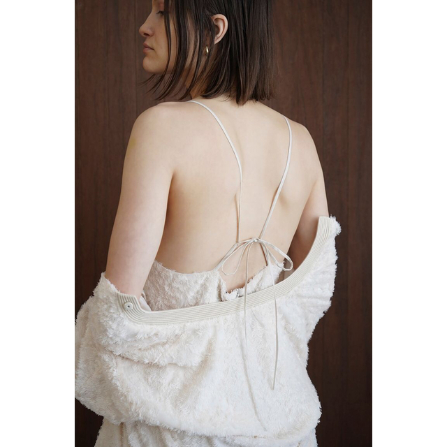 FRINGE CAMISOLE ALL IN ONE ホワイト