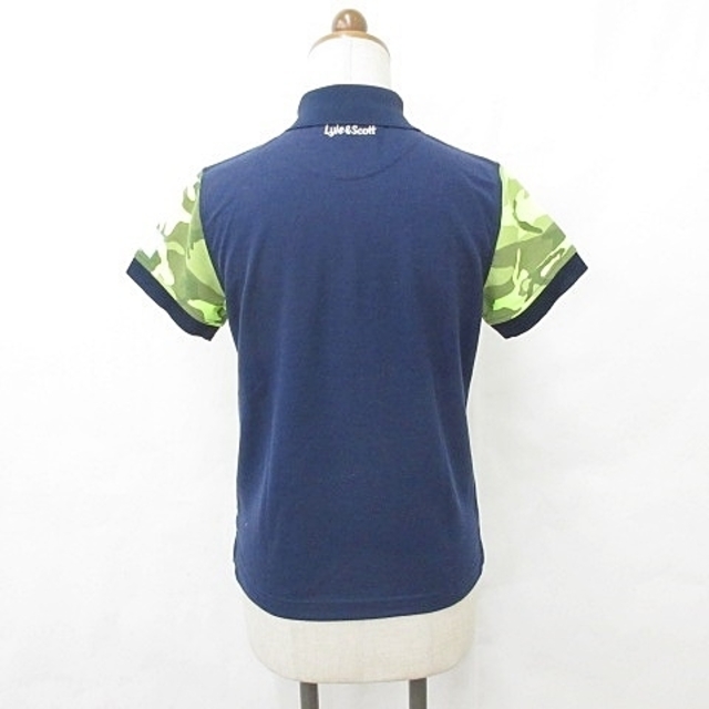 LYLE&SCOTT(ライルアンドスコット)のライル&スコット LYLE&SCOTT ゴルフ ポロシャツ 半袖 紺 カーキ M スポーツ/アウトドアのゴルフ(ウエア)の商品写真