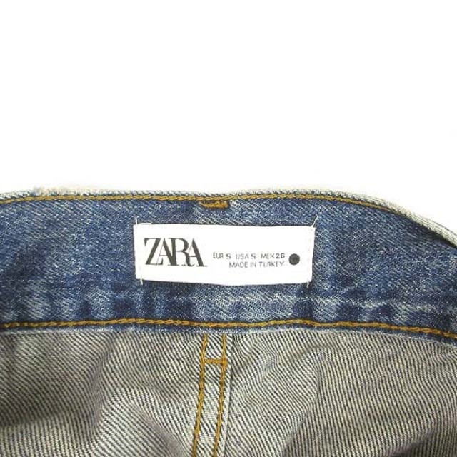 ZARA(ザラ)のデニム ラップ ロング スカート S インディゴブルー レディースのスカート(ロングスカート)の商品写真