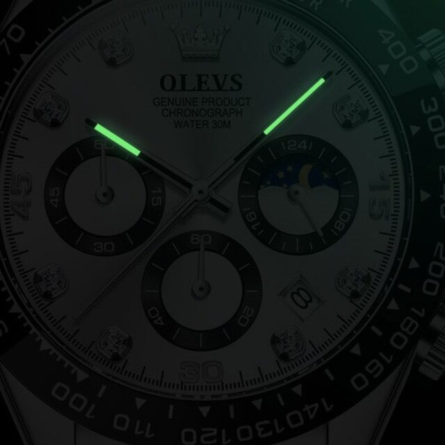 818M時計新品☆安心のメルカリ便☆OLEVS☆ブルーブラック 腕時計