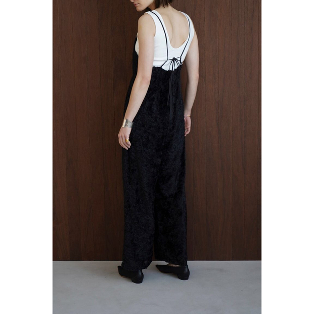FRINGE CAMISOLE ALL IN ONE ブラック