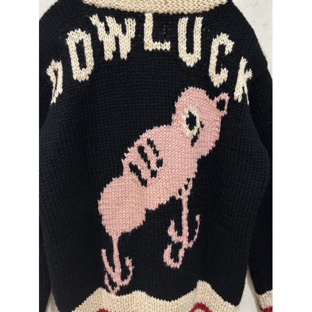 ＊EVISU DOWLUCK ブラックバス カウチンニット 38